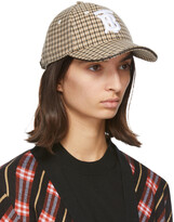 Thumbnail for your product : Burberry Beige Houndstooth Monogram Baseball Cap