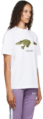 Palm Angels White Croco T-Shirt