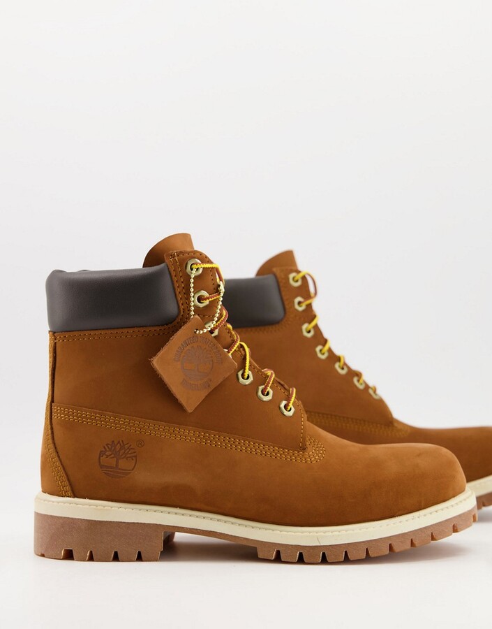 Timberland 6 inch Premium boots in rust - ShopStyle