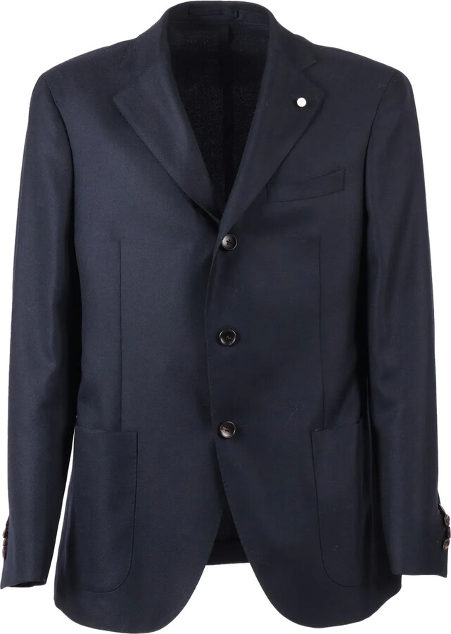 Luigi Bianchi Mantova Button Blazer