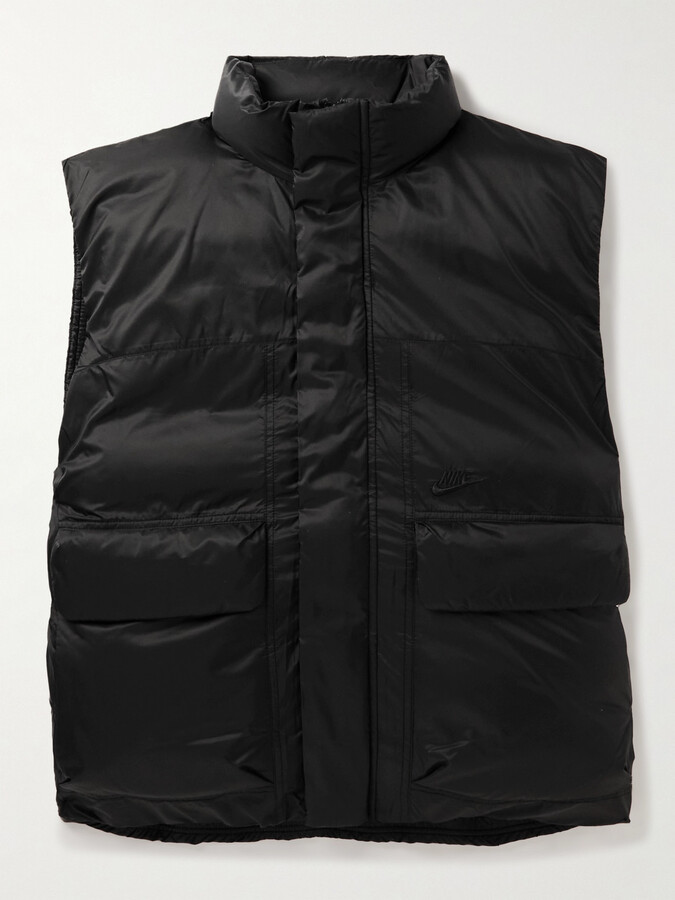 Nike Logo-Embroidered Ripstop Gilet - ShopStyle Jackets