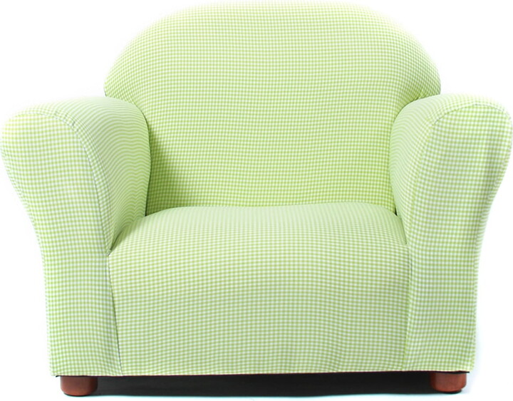 Keet Roundy Children's Chair, Gingham, Green