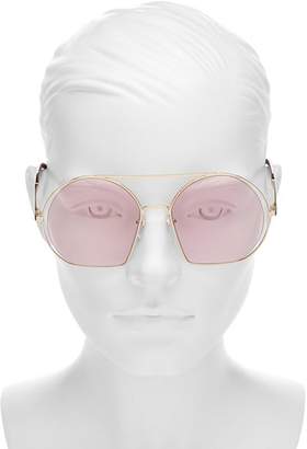Marc Jacobs Women's Brow Bar Round Sunglasses, 56mm