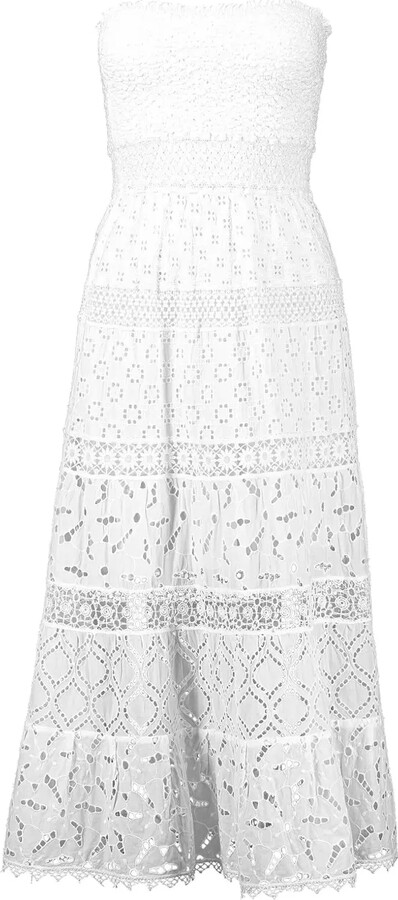 Temptation Positano Savio eyelet-embroidered dress