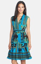 Thumbnail for your product : Ellen Tracy Print Fit & Flare Dress