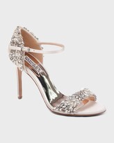 Thumbnail for your product : Badgley Mischka Tampa Embellished Satin Sandals