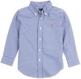 Thumbnail for your product : Ralph Lauren Childrenswear Blake Gingham Oxford Shirt, Royal, 2T-3T