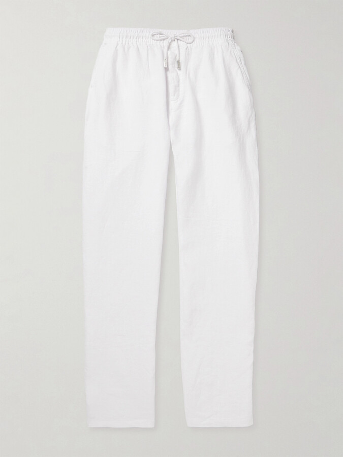 Vilebrequin Pacha Wide-Leg Linen Drawstring Trousers