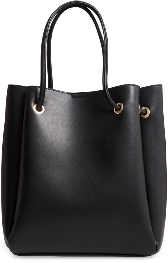 BP Faux Leather Accordion Tote ShopStyle