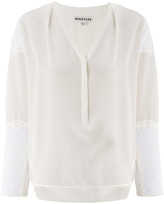 Thumbnail for your product : Whistles Isadora Lace Insert Blouse