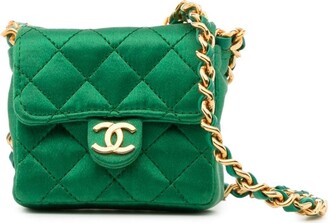 Chanel Pre Owned 1990 mini square Classic Flap shoulder bag - ShopStyle