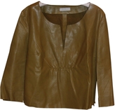 Thumbnail for your product : Prada Green Leather Top