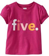 Thumbnail for your product : Old Navy "Five" Graphic Tees for Baby