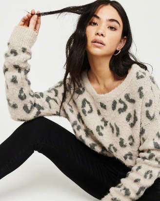 Abercrombie & Fitch Brushed Leopard Sweater