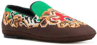 Loewe cross stitch slippers