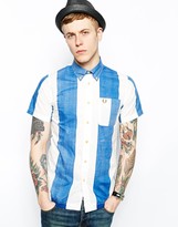 Thumbnail for your product : Fred Perry Southsea Deck Chairs Striped Shirt With Short Sleeve