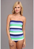 Thumbnail for your product : Tommy Bahama Skipper Stripe Shirred Bandeau One-Piece