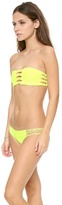 Thumbnail for your product : Mikoh Swimwear Monaco Knot Detailed Bandeau Bikini Top