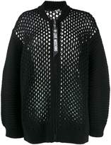 Thumbnail for your product : Love Moschino loose knit zip cardigan