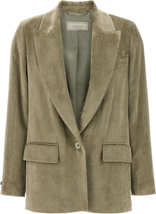 Peserico Ribbed Velvet Blazer