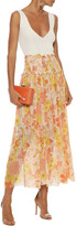 Thumbnail for your product : Zimmermann Printed Georgette Midi Skirt