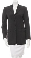 Thumbnail for your product : Piazza Sempione Wool Notch-Lapel Blazer