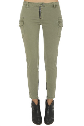 army green skinny cargo pants