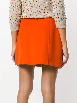 Prada buttoned mini skirt