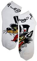 Thumbnail for your product : Ed Hardy Mens Graphics Fancy Sports Ankle Socks