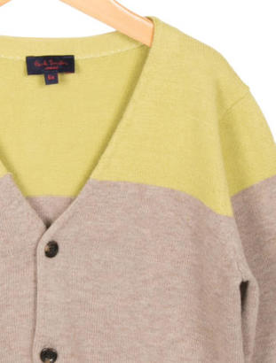 Paul Smith Boys' Colorblock V-Neck Sweater