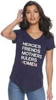 Thumbnail for your product : Apt. 9 Women's V-neck Graphic Tee