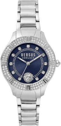 Versus Versace Versus by Versace Women's Canton Road Silver-tone Stainless Steel Bracelet Watch 36mm