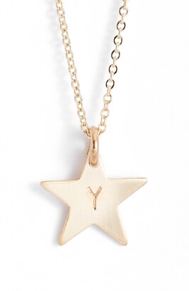Nashelle 14k-Gold Fill Initial Mini Star Pendant Necklace