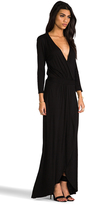 Thumbnail for your product : LAmade 3/4 Sleeve Surplus Jersey Maxi Dress