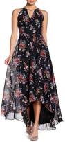 Thumbnail for your product : Sangria Floral Halter Maxi Dress