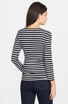 Thumbnail for your product : Chaus Zip Shoulder Stripe Top