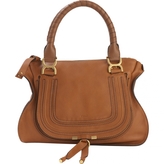 Thumbnail for your product : Chloé Brown Leather Handbag Marcie