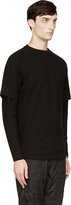 Thumbnail for your product : Public School Black Crepe Double Inset Sleeve Pullover