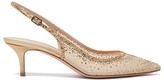 Thumbnail for your product : Gianvito Rossi Regina 65 Crystal-embellished Mesh Slingback Pumps - Nude Multi