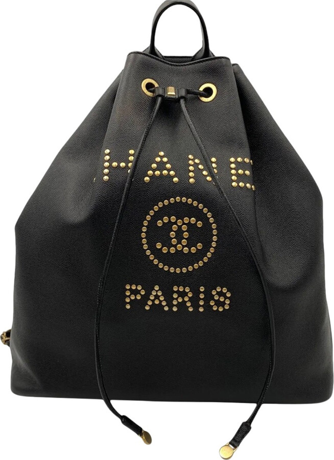 Chanel Deauville leather backpack ShopStyle