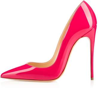 Eldof Womens Pointed Toe High Heel Slip On Stiletto Pumps Wedding Party Basic Shoes US11