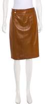 Thumbnail for your product : Ralph Lauren Leather Pencil Skirt