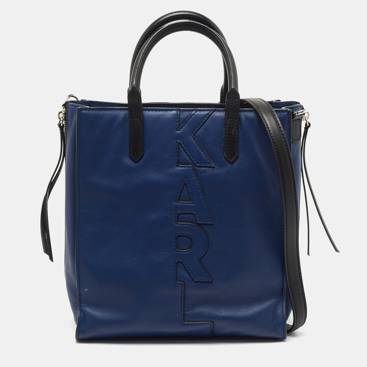 Karl Lagerfeld Paris Women's Blue Tote Bags | ShopStyle