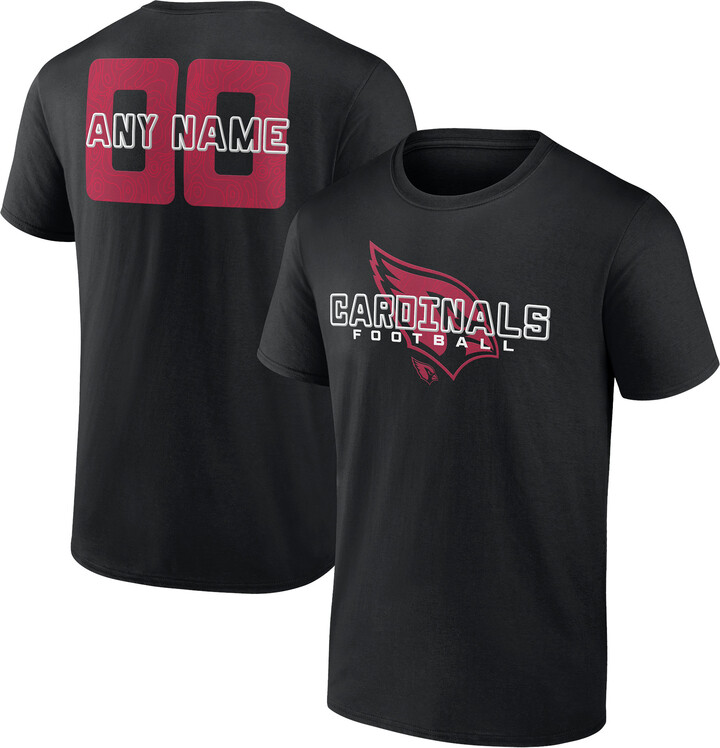 Fanatics MTO Label Men's Black Arizona Cardinals Stellar Personalized Name & Number T-Shirt