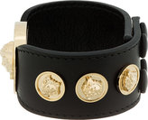 Thumbnail for your product : Versace SSENSE Exclusive Medusa Medallion Leather Bracelet