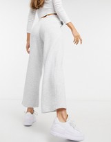 Thumbnail for your product : Monki Kajsa organic cotton wide leg joggers in grey