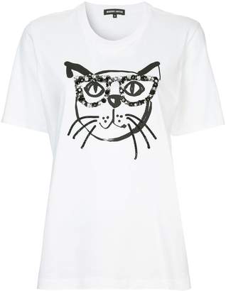 Markus Lupfer cat applique T-shirt