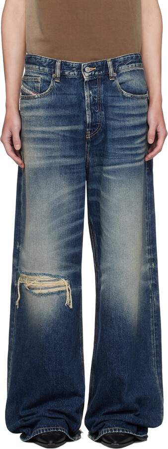 Diesel Blue D-Rise Jeans - ShopStyle