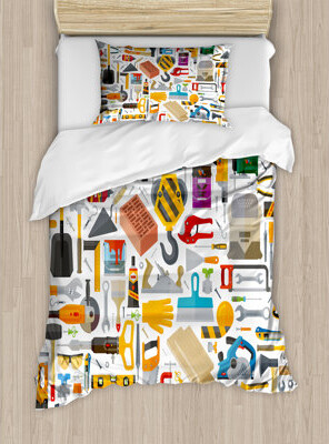 East Urban Home Chrishawn Microfiber Duvet Cover Set