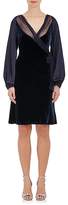 Thumbnail for your product : Alberta Ferretti Women's Velvet Long-Sleeve Dress